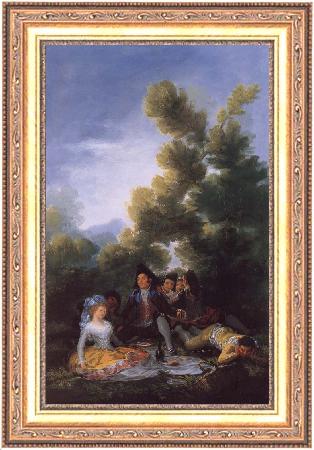 framed  Francisco de Goya A Picnic, Ta3070-1